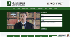 Desktop Screenshot of hendonlaw.com