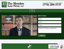 Tablet Screenshot of hendonlaw.com